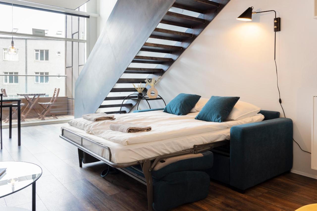 Loft-Style Duplex With Balcony In Downtown Reykjavik Reiquiavique Exterior foto